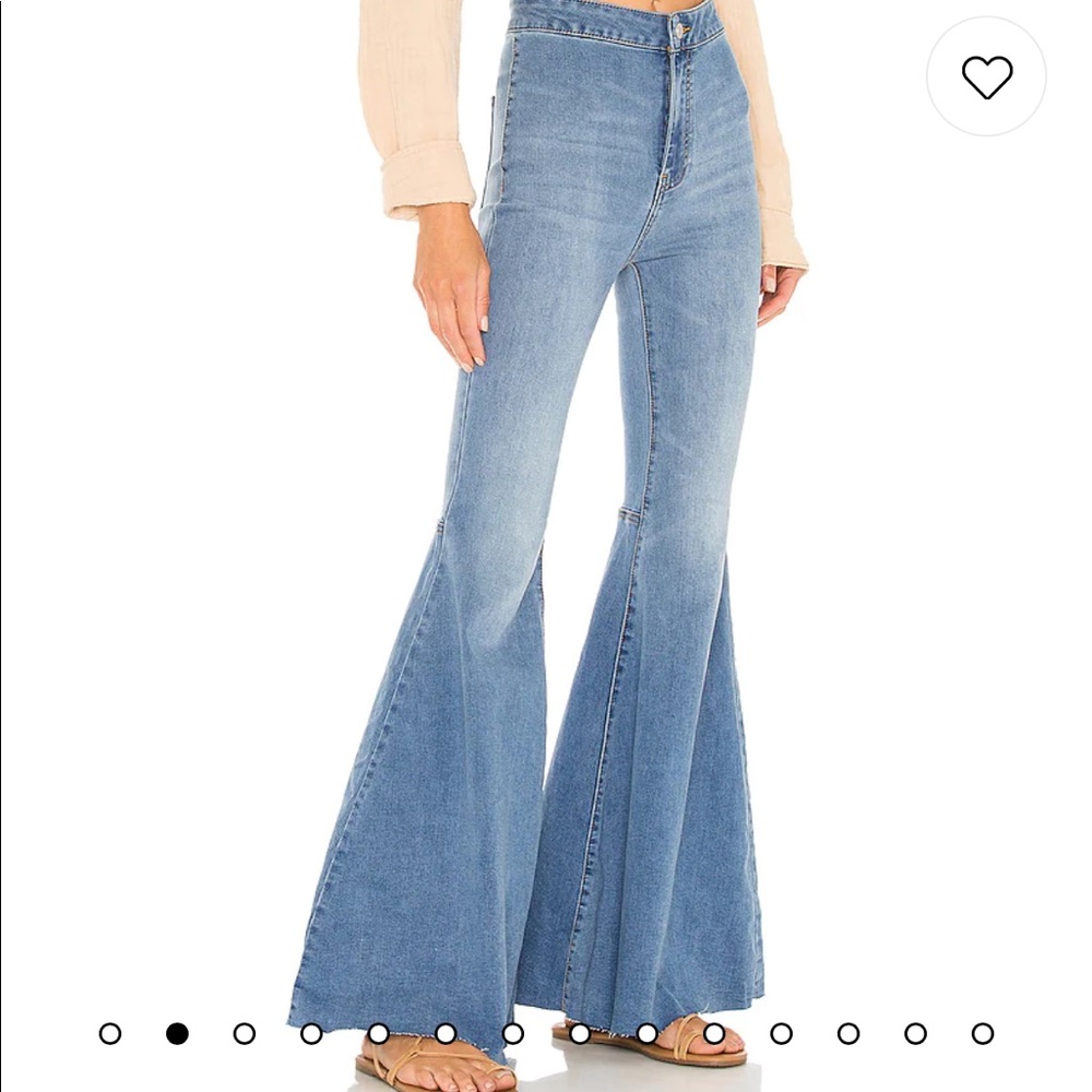 We The Free Flare Float On Pant in Love Letters